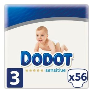 Disposable nappies Sensitive Dodot Dodot Sensitive (56 uds)