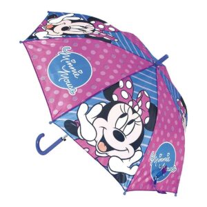 Automatic Umbrella Minnie Mouse Lucky Blue Pink (Ø 84 cm)