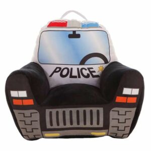 Child’s Armchair Police Car 52 x 48 x 51 cm Black Acrylic (52 x 48 x 51 cm)