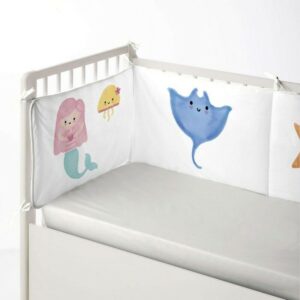 Cot protector Cool Kids Mermaid (60 x 60 x 60 + 40 cm)