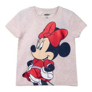 Child’s Short Sleeve T-Shirt Minnie Mouse Pink