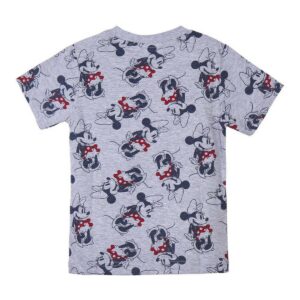 Child’s Short Sleeve T-Shirt Minnie Mouse Grey