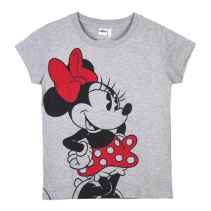 Child’s Short Sleeve T-Shirt Minnie Mouse Grey