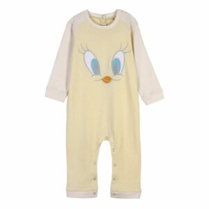 Baby’s Long-sleeved Romper Suit Looney Tunes Grey Yellow