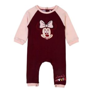 Baby’s Long-sleeved Romper Suit Minnie Mouse Maroon