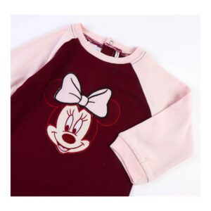 Baby’s Long-sleeved Romper Suit Minnie Mouse Maroon